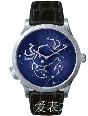 梵克雅寶詩(shī)意復雜功能系列男表Midnight_Zodiac_Lumineux-Cancer