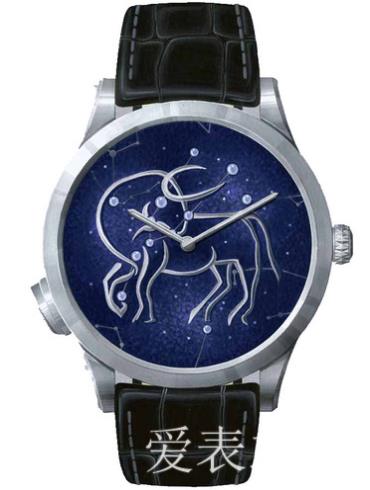 梵克雅寶詩(shī)意復雜功能系列男表Midnight_Zodiac_Lumineux-Taurus