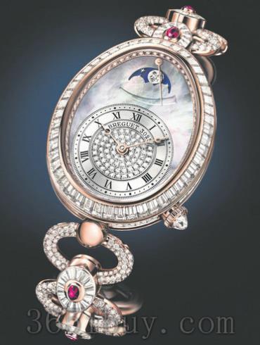 寶璣女表Reine de Naples 那不勒斯王后系列玫瑰金/白色貝母表盤(pán)8909BR_8T_J29.DDDR