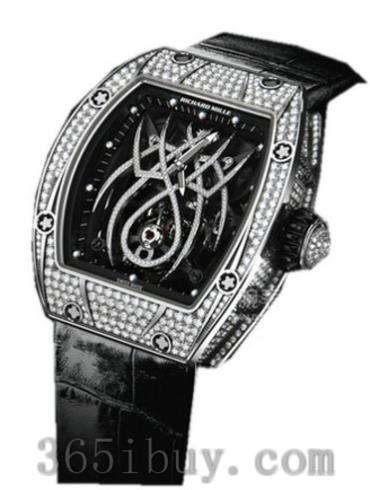 里查德米爾女表鱷魚(yú)皮/黑色表盤(pán)RM_19-01_TOURBILLON_NATALIE_PORTMAN