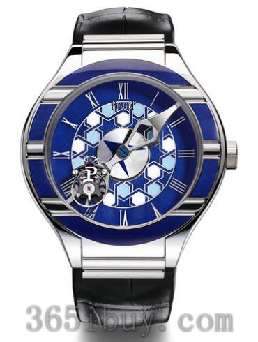 伯爵男表Piaget Polo系列鱷魚(yú)皮/藍色表盤(pán)G0A40603