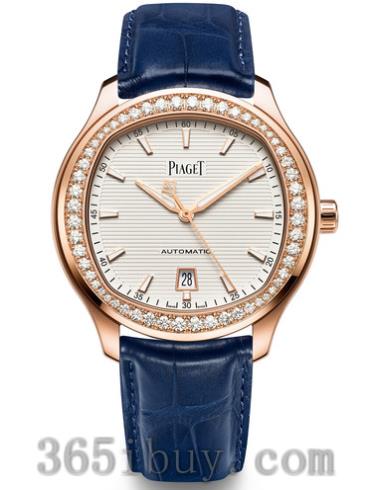 伯爵男表Piaget Polo系列鱷魚(yú)皮/白色表盤(pán)G0A44010