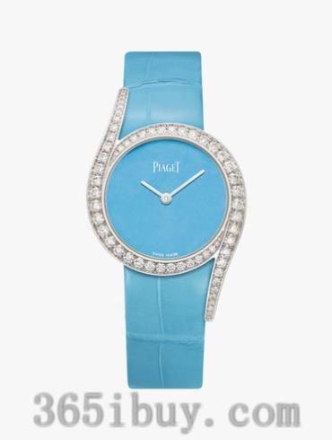 伯爵女表Limelight系列鱷魚(yú)皮/藍色表盤(pán)G0A43161