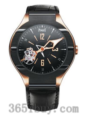 伯爵男表Piaget Polo系列鱷魚(yú)皮/黑色表盤(pán)G0A35124
