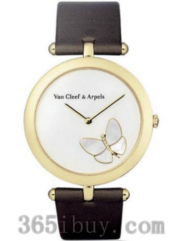 梵克雅寶女表Lady Arpels Papillon蝴蝶系列緞帶/白色表盤(pán)VCARM87400