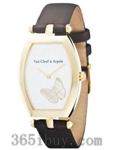 梵克雅寶女表Lady Arpels Papillon蝴蝶系列緞帶/白色表盤(pán)VCARF52200