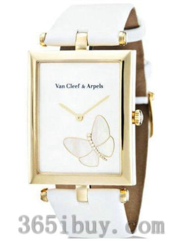 梵克雅寶女表Lady Arpels Papillon蝴蝶系列緞帶/白色表盤(pán)VCARF52100