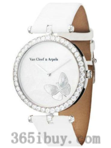 梵克雅寶女表Lady Arpels Papillon蝴蝶系列緞帶/白色表盤(pán)VCARF51200