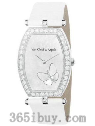 梵克雅寶女表Lady Arpels Papillon蝴蝶系列緞帶/白色表盤(pán)VCARF51100