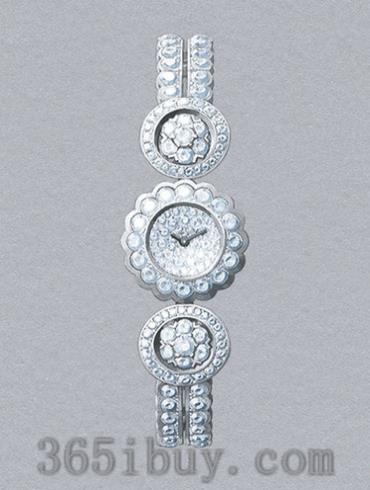 梵克雅寶女表梵克雅寶高級珠寶系列鉑金/鉆石白表盤(pán)Snowflake