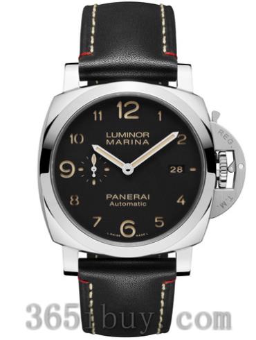 沛納海男表LUMINOR 廬米諾小牛皮/黑色表盤(pán)PAM00910