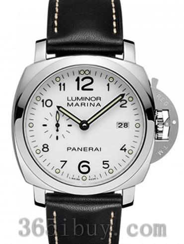沛納海男表LUMINOR 廬米諾牛皮/白色表盤(pán)PAM00499
