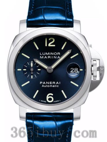 沛納海男表LUMINOR 廬米諾鱷魚(yú)皮/藍色表盤(pán)PAM00282