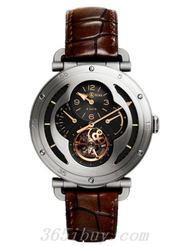 柏萊士男表VINTAGE系列鱷魚(yú)皮/黑色表盤(pán)WW2_MILITARY_TOURBILLON
