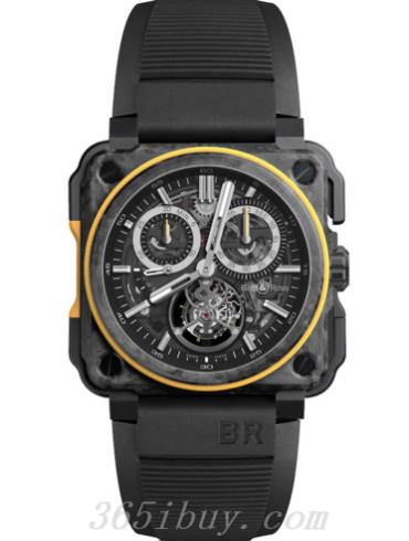 柏萊士男表AVIATION系列橡膠/黑色表盤(pán)BR_X1_RS16_Tourbillon