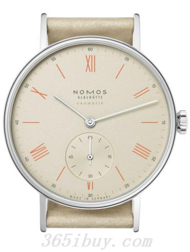 NOMOS男表Ludwig系列牛皮，天然紋理，包邊處理/米色表盤(pán)283
