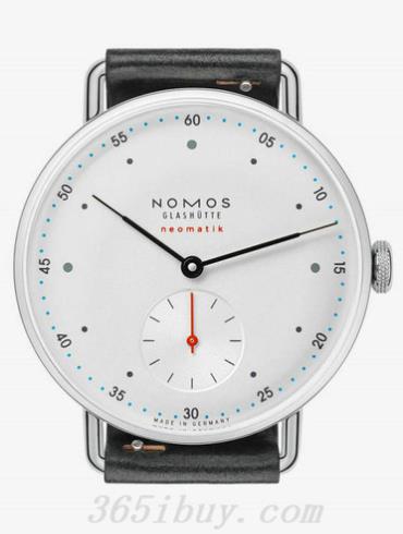 NOMOS男表Metro系列皮革/白色表盤(pán)1104