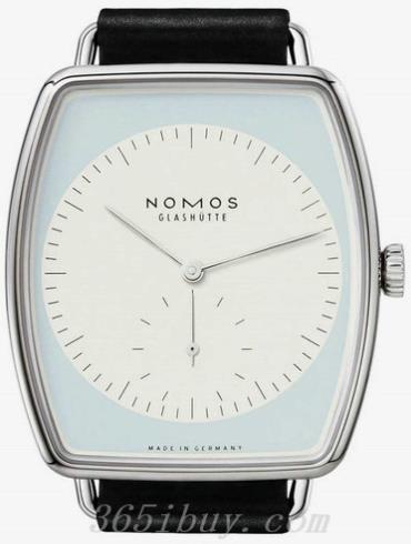 NOMOS男表LUX系列黑色霍爾文高級科爾多瓦馬皮，包邊處理，帶襯墊/白色表盤(pán)920