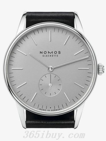 NOMOS男表Orion系列黑色霍爾文高級科爾多瓦馬皮/灰色表盤(pán)383
