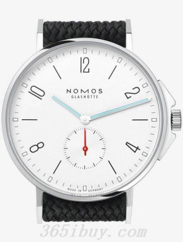 NOMOS男表AHOI系列織帶/白色表盤(pán)550