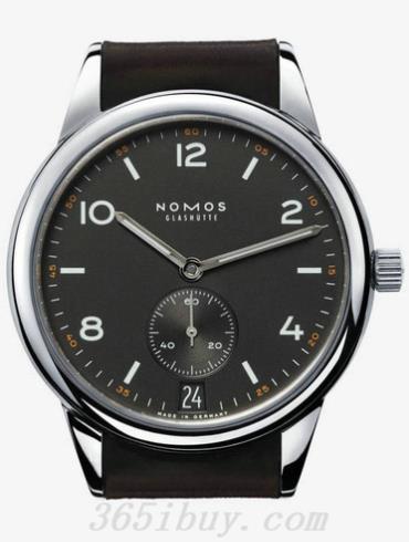 NOMOS男表Club系列馬皮/黑色表盤(pán)774