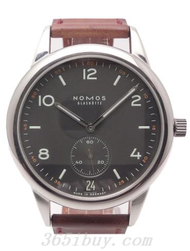 NOMOS男表Club系列馬皮/黑色表盤(pán)772