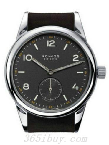 NOMOS男表Club系列馬皮/黑色表盤(pán)704