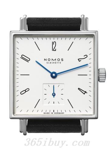 NOMOS女表Tetra系列黑色霍爾文高級科爾多瓦馬皮/白色表盤(pán)408