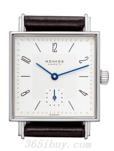NOMOS女表Tetra系列黑色霍爾文高級科爾多瓦馬皮/白色表盤(pán)401
