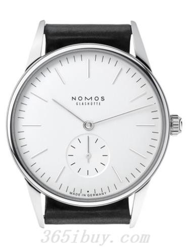 NOMOS男表Orion系列黑色霍爾文高級科爾多瓦馬皮/白色表盤(pán)331
