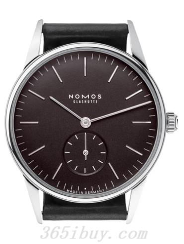NOMOS男表Orion系列黑色霍爾文高級科爾多瓦馬皮/黑色表盤(pán)307