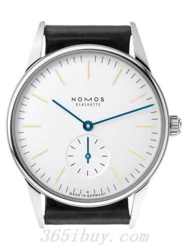 NOMOS男表Orion系列黑色霍爾文高級科爾多瓦馬皮/白色表盤(pán)301
