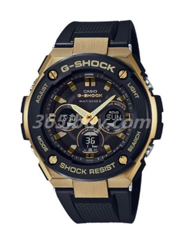 卡西歐男表G-SHOCK系列/表盤(pán)GST-W300G-1A9
