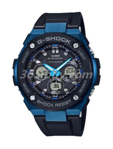 卡西歐男表G-SHOCK系列/表盤(pán)GST-W300G-1A2