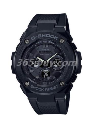 卡西歐男表G-SHOCK系列/表盤(pán)GST-W300G-1A1