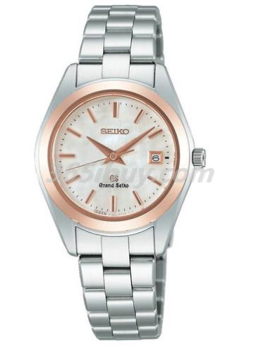 精工女表Grand Seiko系列精鋼/白色珍珠貝母表盤(pán)STGF068