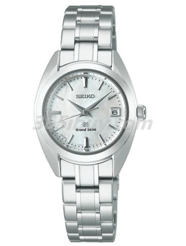 精工女表Grand Seiko系列精鋼/白色珍珠貝母表盤(pán)STGF075