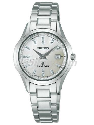 精工女表Grand Seiko系列精鋼/白色珍珠貝母表盤(pán)STGF083
