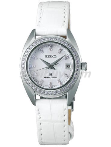 精工女表Grand Seiko系列鱷魚(yú)皮/灰色表盤(pán)STGF091