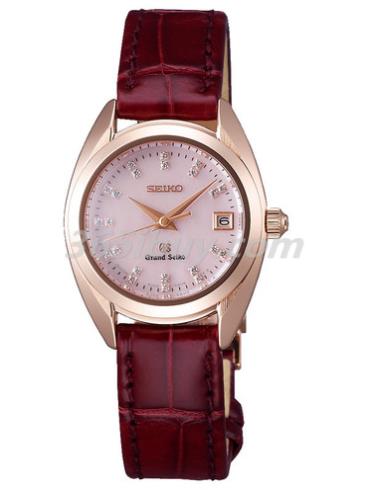 精工女表Grand Seiko系列鱷魚(yú)皮/粉紅色表盤(pán)STGF106