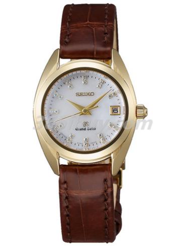 精工女表Grand Seiko系列鱷魚(yú)皮/白色表盤(pán)STGF104