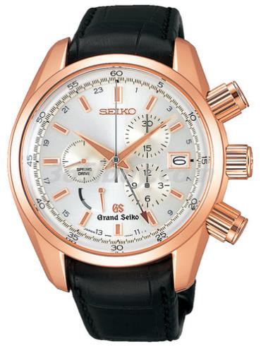 精工男表Grand Seiko系列鱷魚(yú)皮/白色表盤(pán)SBGC004