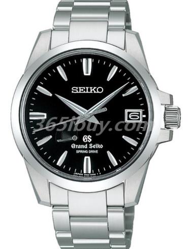 精工男表Grand Seiko系列精鋼/黑色表盤(pán)SBGA027