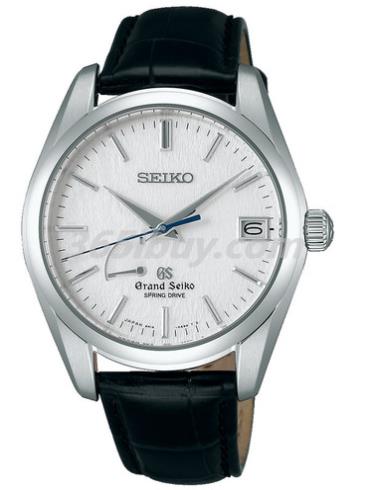 精工男表Grand Seiko系列鱷魚(yú)皮/白色表盤(pán)SBGA089