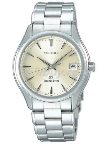 精工男表Grand Seiko系列精鋼/米黃色表盤(pán)SBGX005