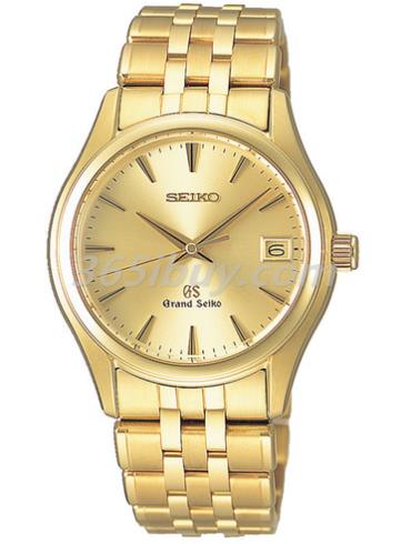 精工男表Grand Seiko系列18K黃金/黃色表盤(pán)SBGX018