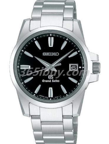 精工男表Grand Seiko系列精鋼/黑色表盤(pán)SBGX055