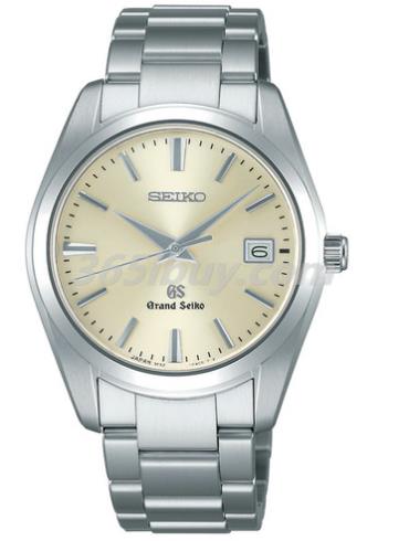 精工男表Grand Seiko系列精鋼/米黃色表盤(pán)SBGX063