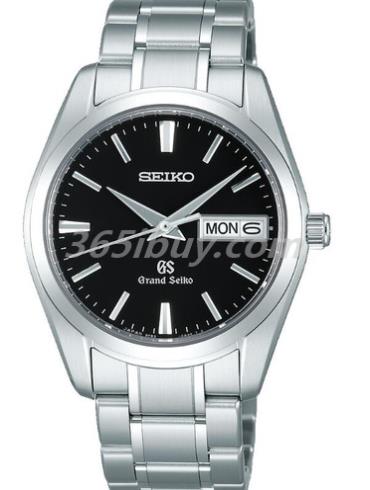 精工男表Grand Seiko系列精鋼/黑色表盤(pán)SBGT037
