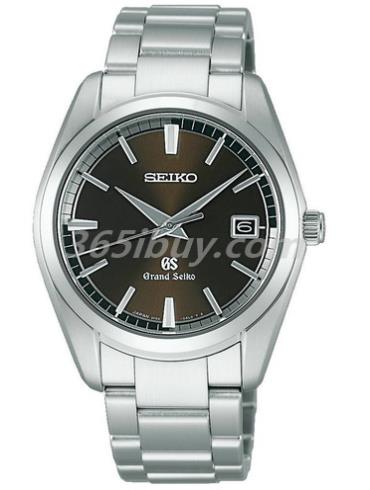 精工男表Grand Seiko系列精鋼/棕色表盤(pán)SBGX073